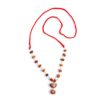 1 To 14 Mukhi Rudraksha Mala With Gauri Shankar Rudraksha Small Beads in Red Thread for Man , Woman and Children With Lab Report