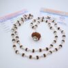 8 मुखी रुद्राक्ष ( माला के साथ )- Silver Cap Rudraksha Mala With 8 Mukhi Rudraksha Pendant ( With Lab Report )