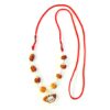 सभी 9 ग्रहो को सकारात्मक करने के लिए 1 To 9 Mukhi Rudraksha Mala Small Beads in Red Thread for Man , Woman and Children With Lab Report