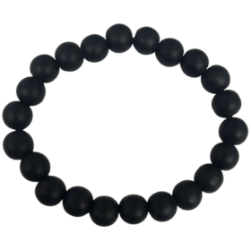 Black matte onyx bracelet- With Lab Report