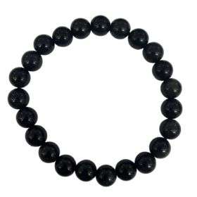 Black obsidian bracelet- With Lab Report