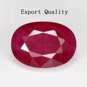 Export Quality Madagascar Ruby (मेडागास्कर माणक) 8.25 Ratti - with Lab Report