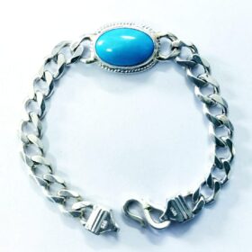 Firoza Bracelet ( Turquoise ) 17.25 Ratti With Lab Report