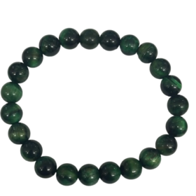 Green tiger eye bracelet- With Lab Report