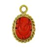 Italian Coral Ganesh Ji Pendant ( मूंगा गणेश पेन्डेन्ट ) 5.25 Ratti (Munga) With Lab Report