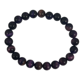 Purple tiger eye bracelet- With Lab Report